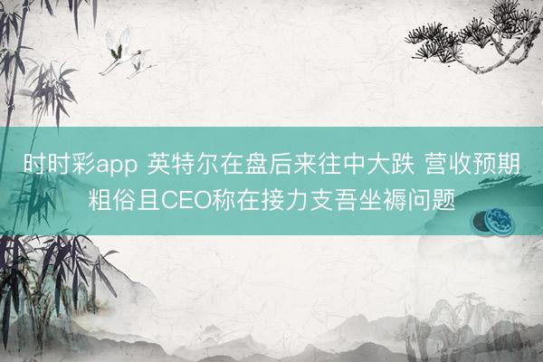 时时彩app 英特尔在盘后来往中大跌 营收预期粗俗且CEO称在接力支吾坐褥问题