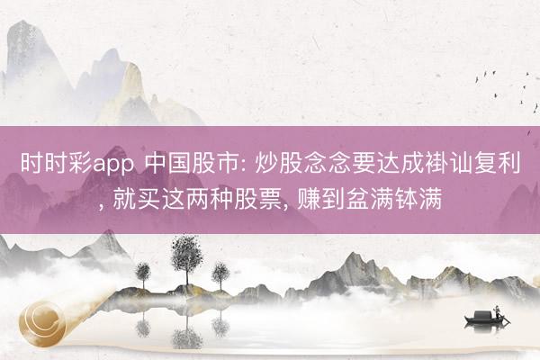 时时彩app 中国股市: 炒股念念要达成褂讪复利， 就买这两种股票， 赚到盆满钵满